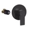 Matte Black Wall Mounted Shower Mixer, Rough-In Valve Included